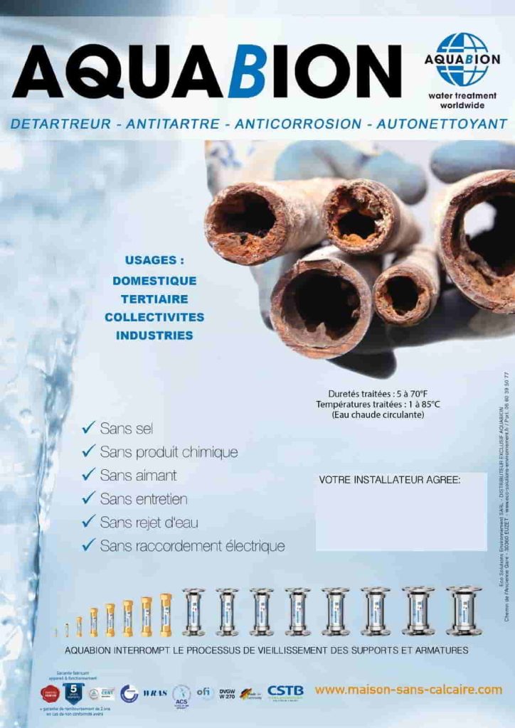 DÉTARTREUR ANTITARTRE AQUABION 1